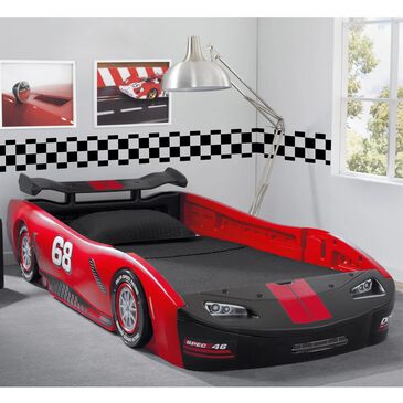 Delta Turbo Twin Race Car Bed in Red, , large