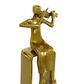 Maple and Jade 14" Musician Sculpture in Gold (Set of 2), , large