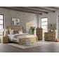 Ashley Brozmont 4 Piece King Platform Panel Bedroom Set in Natural Brown, , large