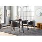 LumiSource Claire Accent Chair in Grey, , large