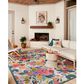 Loloi Rifle Paper Co. x Loloi Perennial Rose / Multi 6"-7" x 9"-4" Area Rug, , large