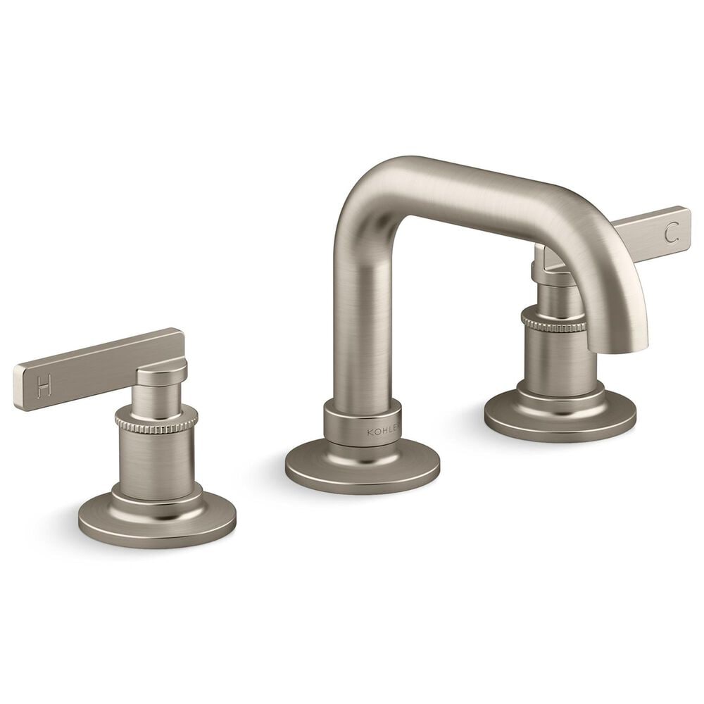 Kohler Castia Widespread Bathroom Sink Faucet in Vibrant Brushed Nickel, , large