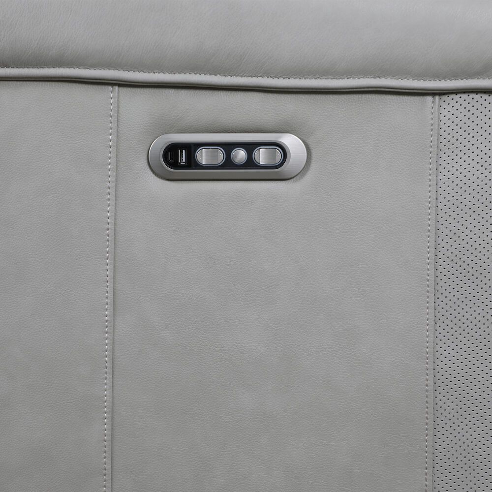 Somerset Home Harbour Power Reclining Loveseat in Caruso Light Grey, , large