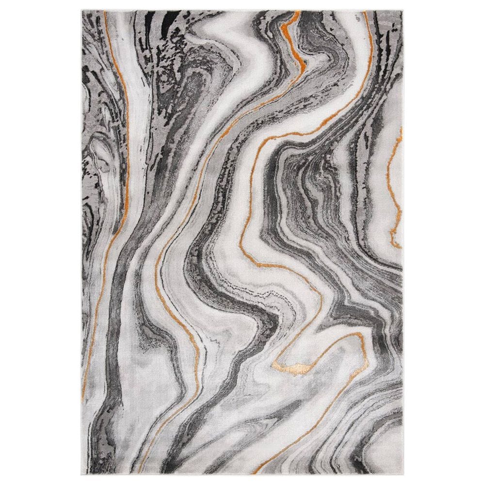Safavieh Craft CFT819F 5"3" x 7"6" Grey and Gold Area Rug, , large