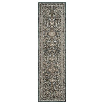 Safavieh Lyndhurst 2"3" x 12" Teal and Grey Runner, , large