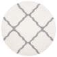 Safavieh Parma Shag PMA521A 6"7" Round Cream and Grey Area Rug, , large