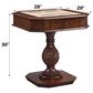 HOMLUX Bishop II 2-Drawer Game Table in Cherry, , large