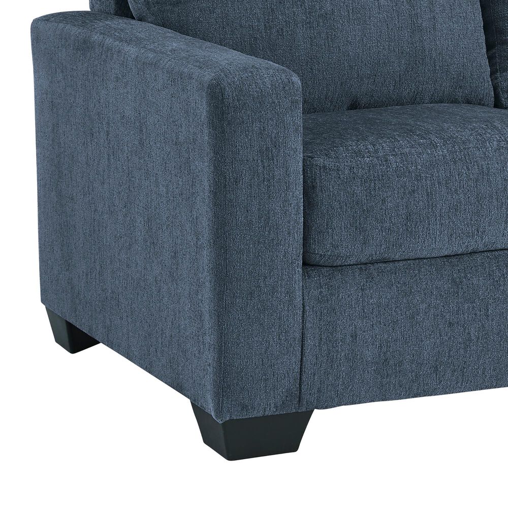 Ashley Rannis Stationary Queen Sofa Sleeper in Navy, , large