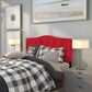 Flash Furniture Cambridge Full Upholstered Headboard in Red, , large