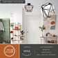 Vaxcel Turin 4-Light Semi Flush Mount in Noble Bronze and Natural Brass, , large