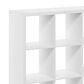 HOMLUX 9-Cube Reversible Open Back Bookshelf in White, , large