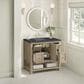 James Martin Vanities Breckenridge 36" Single Vanity in Whitewashed Oak with 3 cm Charcoal Soapstone Quartz Top, , large