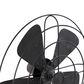 Maple and Jade Metal Fan Decorative Sculpture in Weathered Black, , large
