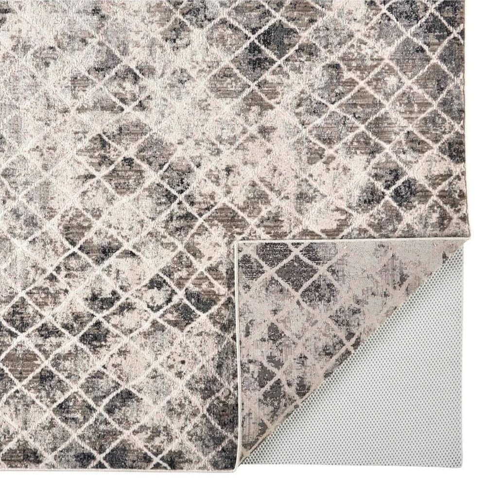 Feizy 3873F Kano Ivory / Gray 2&#39;2&quot; x 3&#39; Area Rug, , large