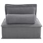 Elements International Paxton 4-Piece Armless Modular Sectional in Charcoal, , large