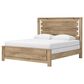 Ashley Brozmont King Panel Bed with Two Nightstands in Natural Brown, , large