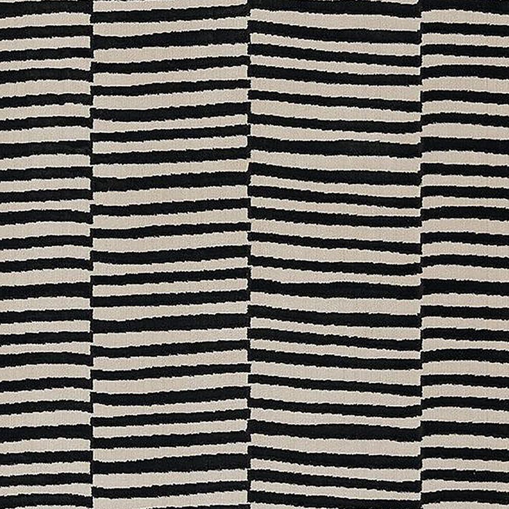 Momeni Xander Striped 2&#39; x 8&#39; Black Runner, , large