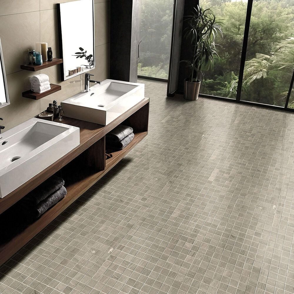 MS International Malahari Greige 2&quot; x 2&quot; Square on 12&quot; x 12&quot; Porcelain Mosaic Sheet, , large