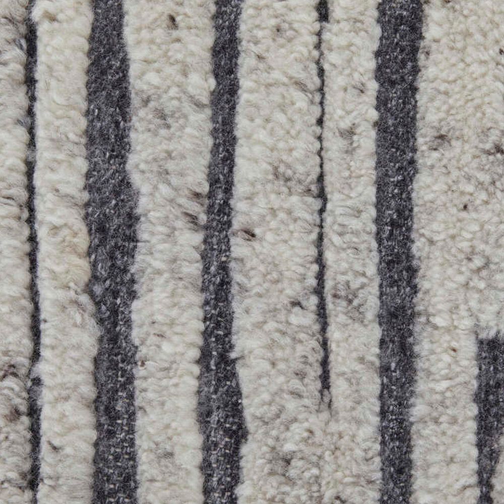 Feizy Broadfield 3&#39;6&quot; x 5&#39;6&quot; Ivory and Charcoal Area Rug, , large