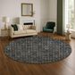 Dalyn Rug Company The Reserve TR12 Black 8" Round Indoor/Outdoor Area Rug, , large
