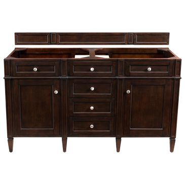James Martin Brittany 60" Double Bathroom Vanity Cabinet in Burnished Mahogany, , large