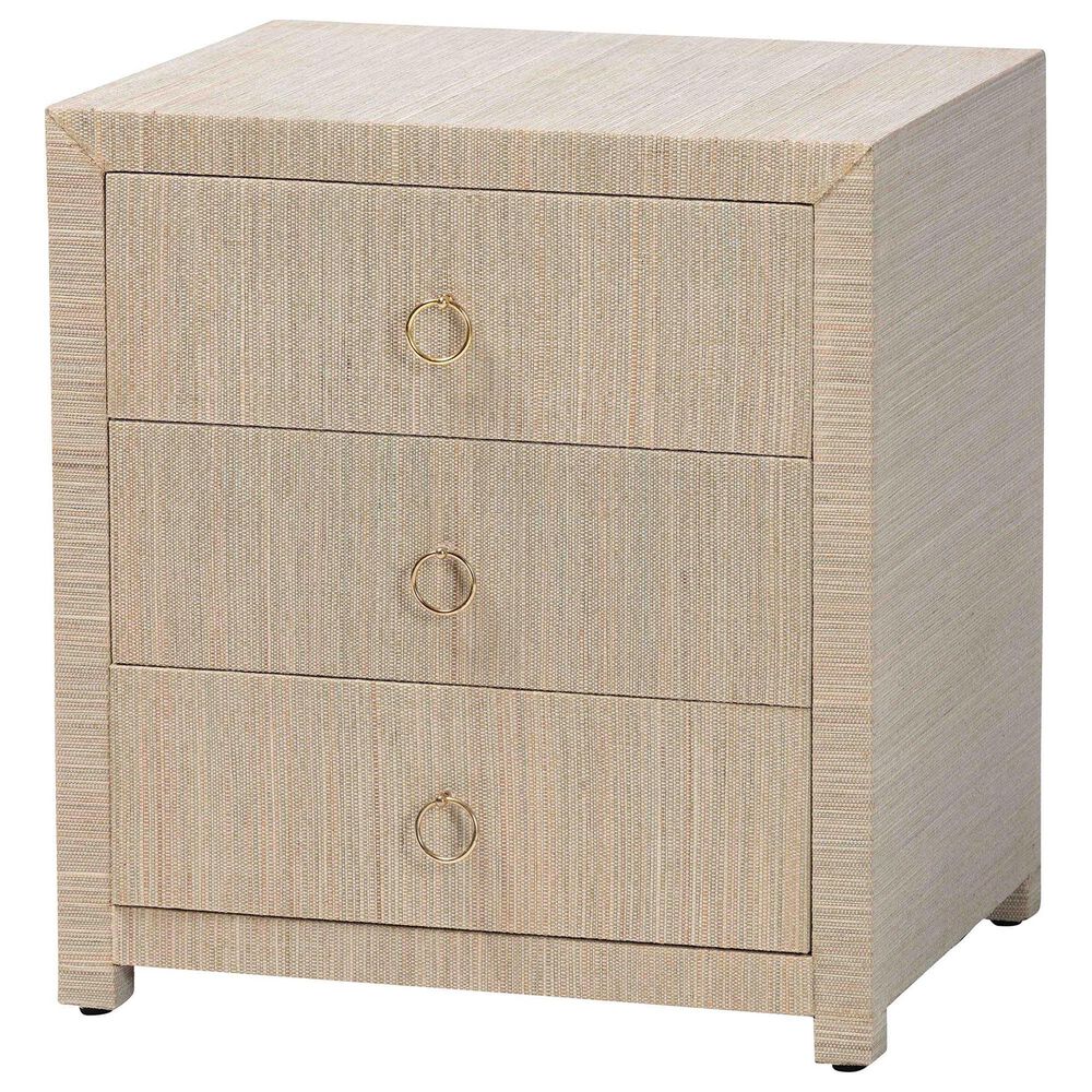 Baxton Studio Quinn 3-Drawer Nightstand in Natural, , large