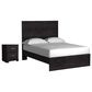 Ashley Belachime Full Panel Bed with Nightstand in Dark Charcoal, , large