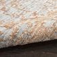 Nourison Luna 2" x 3" Blue and Mocha Area Rug, , large