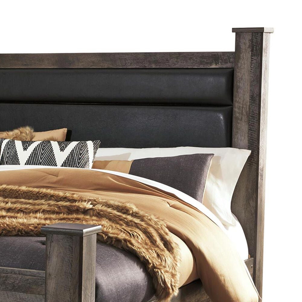 Ashley Wynnlow King Poster Bed in Gray, , large