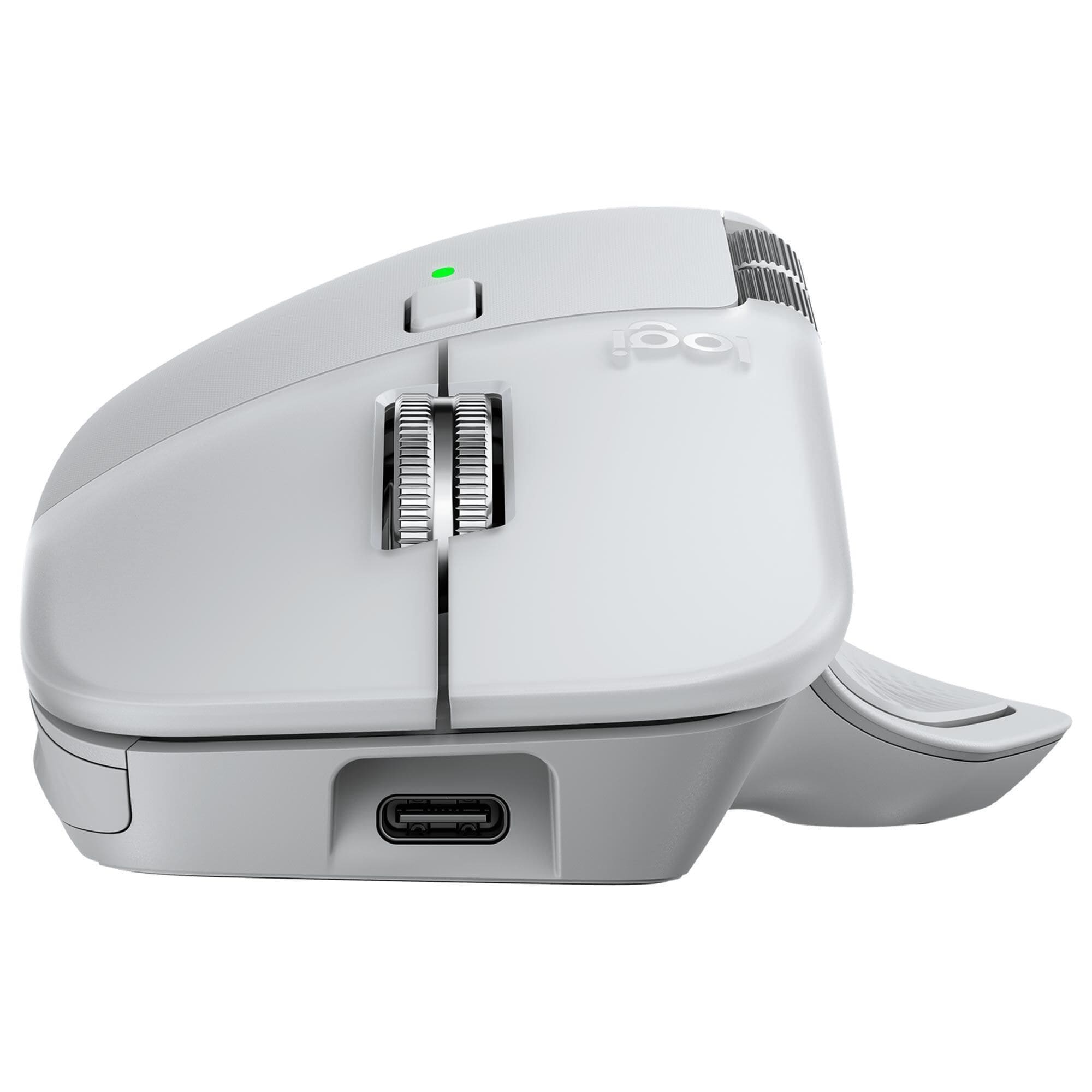 Logitech MX Master 4 Wireless Mouse for Mac in White Silver