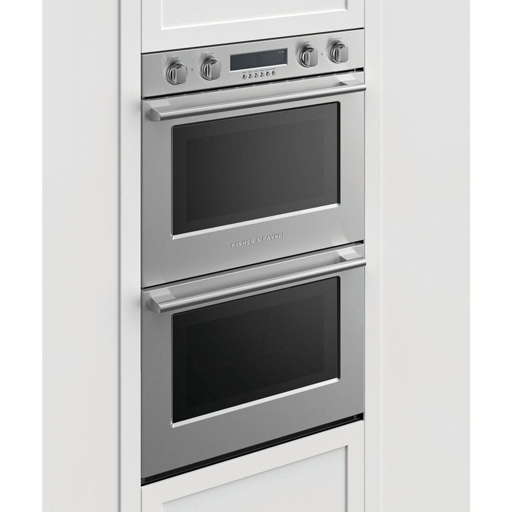 Fisher &amp; Paykel 30&quot; Double Electric Wall Oven with Convection and AeroTech in Stainless Steel, , large