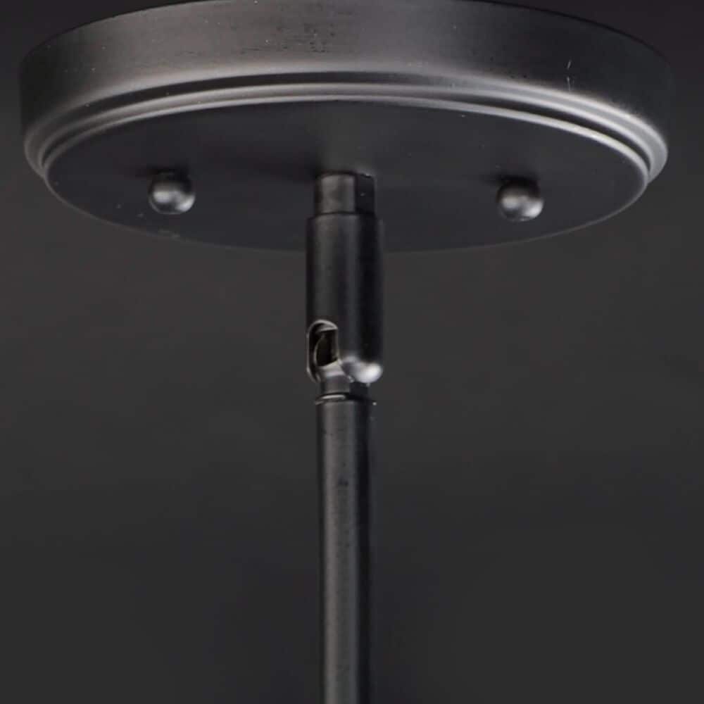 Maxim Lighting Flambeau 1-Light Mini Pendant in Black and Antique Brass, , large