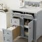 James Martin Vanities Brittany 30" Single Bathroom Vanity in Urban Gray with 3 cm Lime Delight Quartz Top and Rectangular Sink, , large