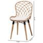 Baxton Studio Sabelle Side Chair in Natural Brown and Greywashed (Set of 2), , large