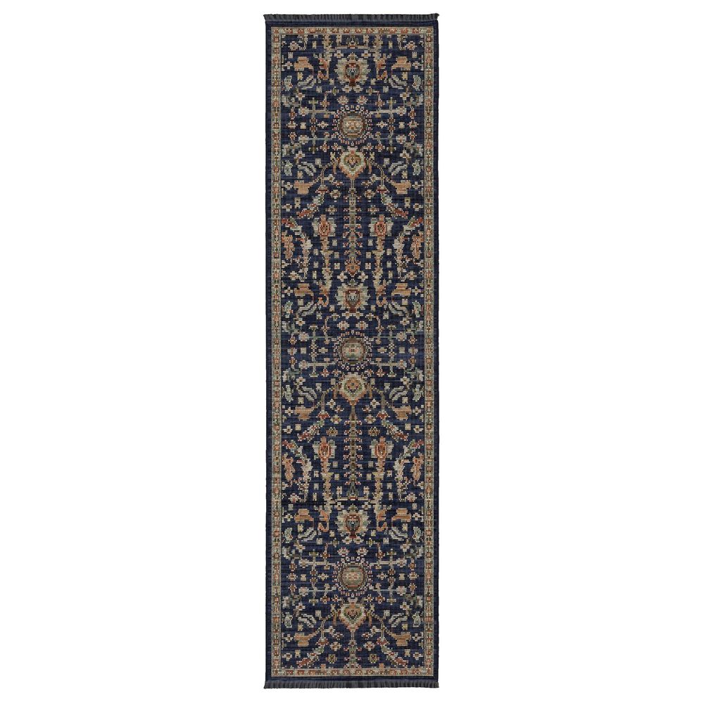 Oriental Weavers Legacy Blue and Multicolor 2"6" x 10" Runner, , large