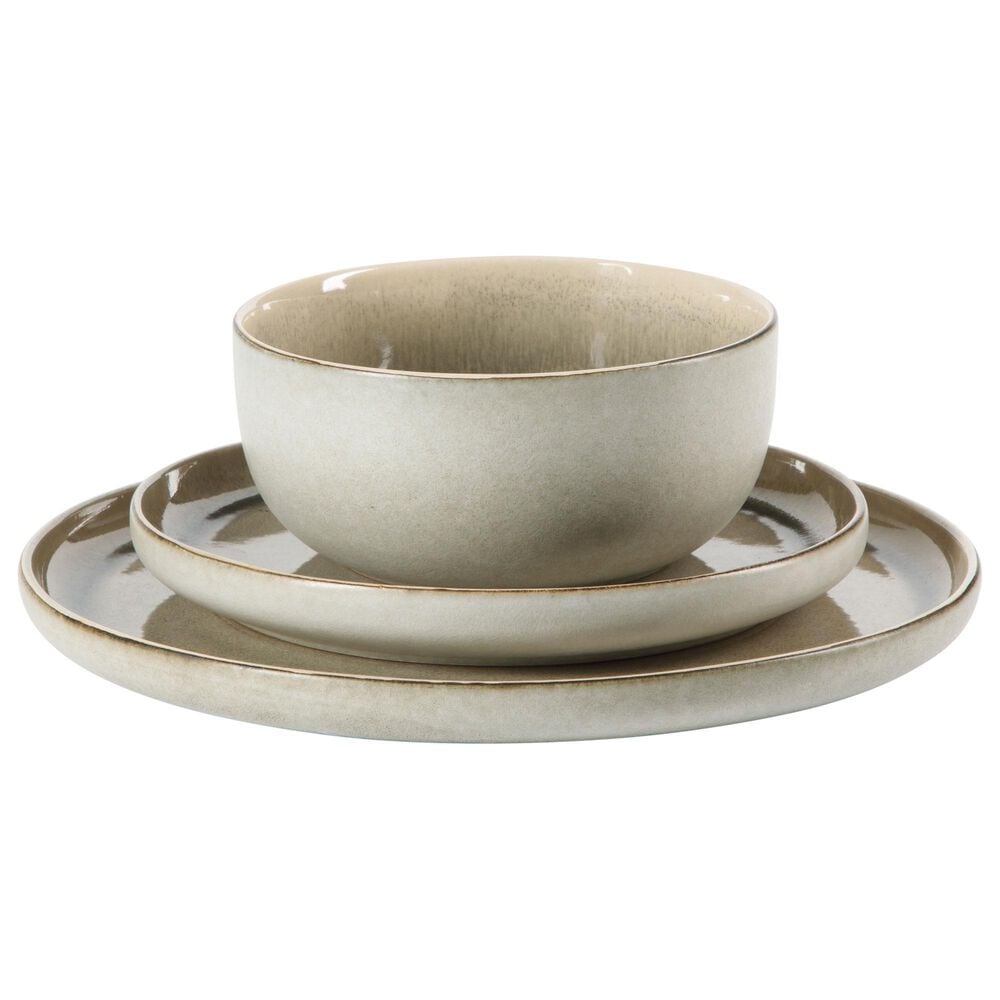Gibson Homewares Earnestville 12-Piece Dinnerware Set in Grey, , large