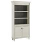 Wycliff Bay Hartford 3-Piece L-Shaped Desk with Bookcase Set in Antique White and Gray, , large
