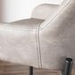 LumiSource Daniella 24" Counter Stool with Grey Upholstery in Black (Set of 2), , large
