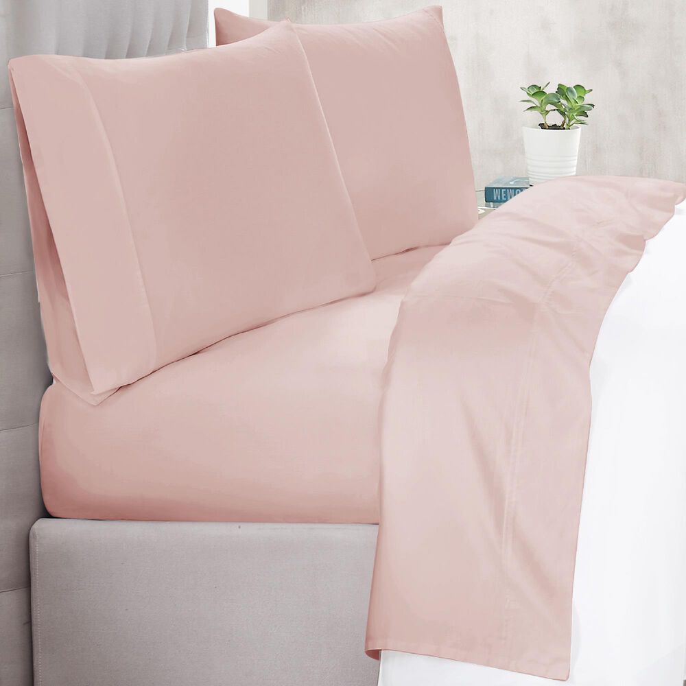 Pem America Christian Siriano New York 3-Piece Twin Sheet Set in Blush, , large