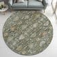 Dalyn Rug Company Silk Road Basil, Green, Beige, Copper, Gold and Gray 8" Round Area Rug, , large