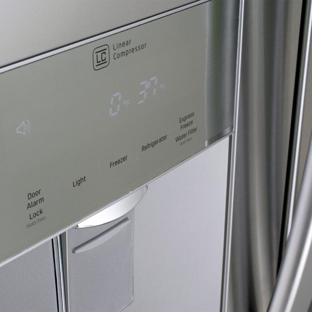 LG 21.8 Cu. Ft. 3-Door French Door Refrigerator in Stainless Steel, , large