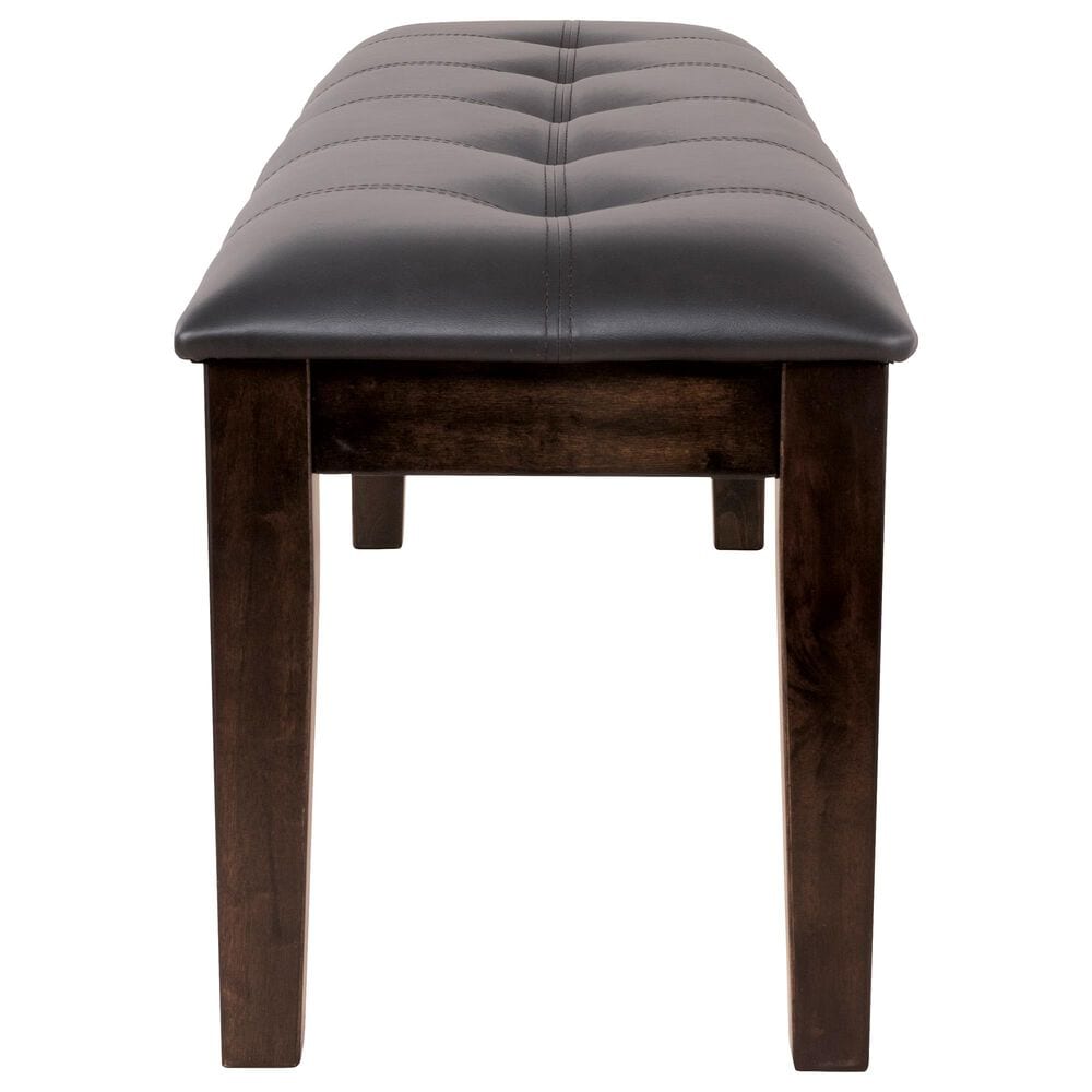 Ashley Haddigan Large Upholstered Dining Bench in Dark Brown, , large