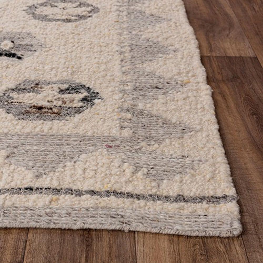 RIZZY Nova 8&#39; x 10&#39; Southwestern Silver and Ivory Area Rug, , large