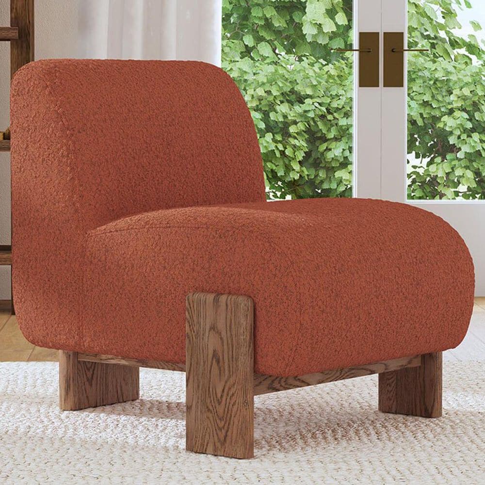Classic Home Chelsea Accent Chair in Rust, , large