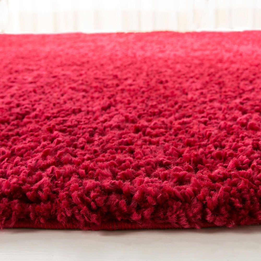 Safavieh August Shag AUG900Q 3&#39; Round Red Area Rug, , large