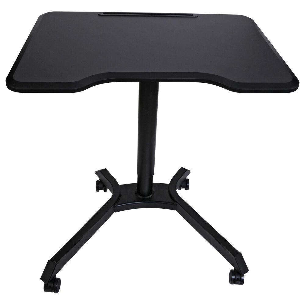 HP Adjustable Sit/Stand Laptop Desk in Black, , large