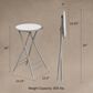 Timberlake 24" Folding Heavy Duty Stool in White and Gray, , large