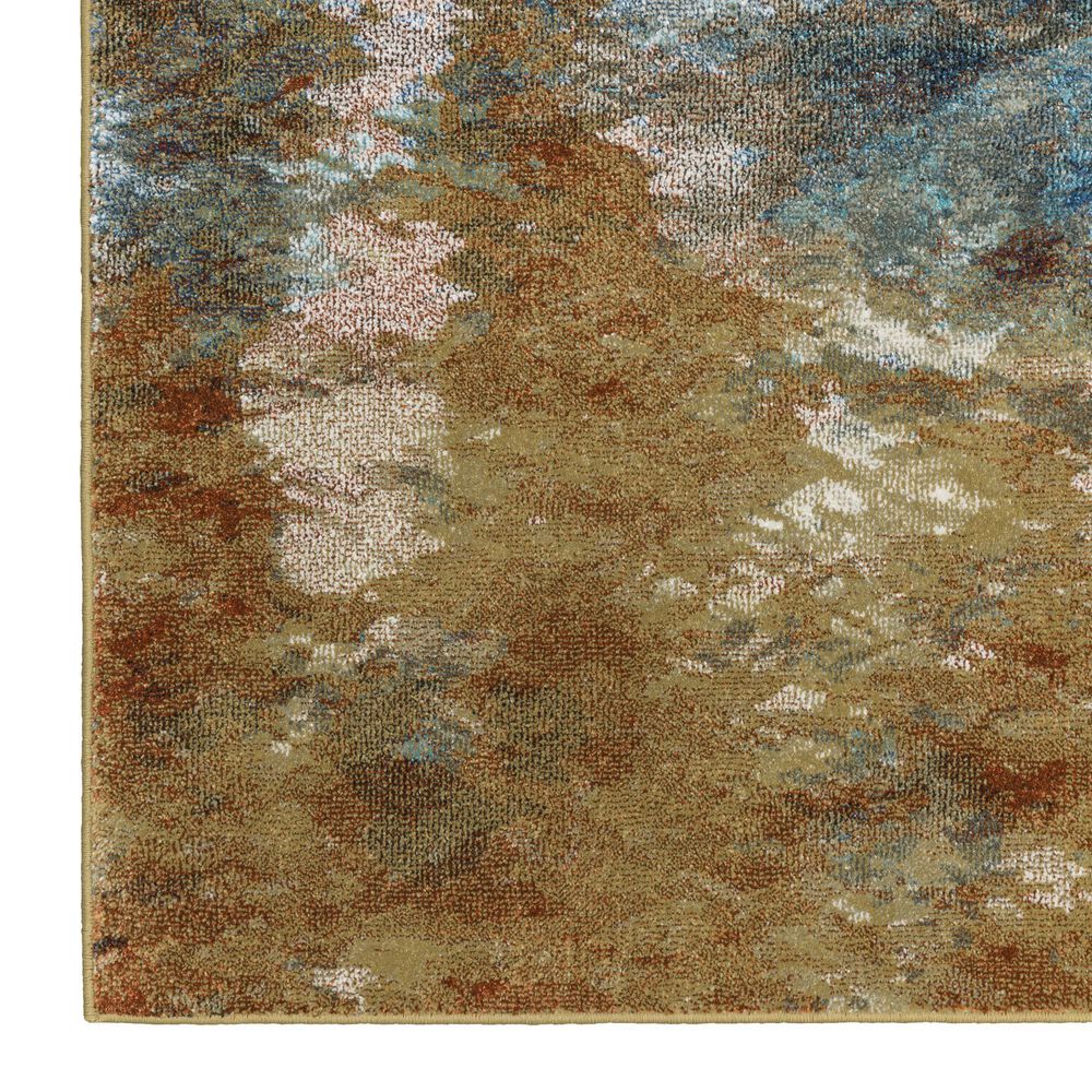 Oriental Weavers Venice Forli 2&#39;3&quot; x 7&#39;6&quot; Blue and Gold Runner, , large
