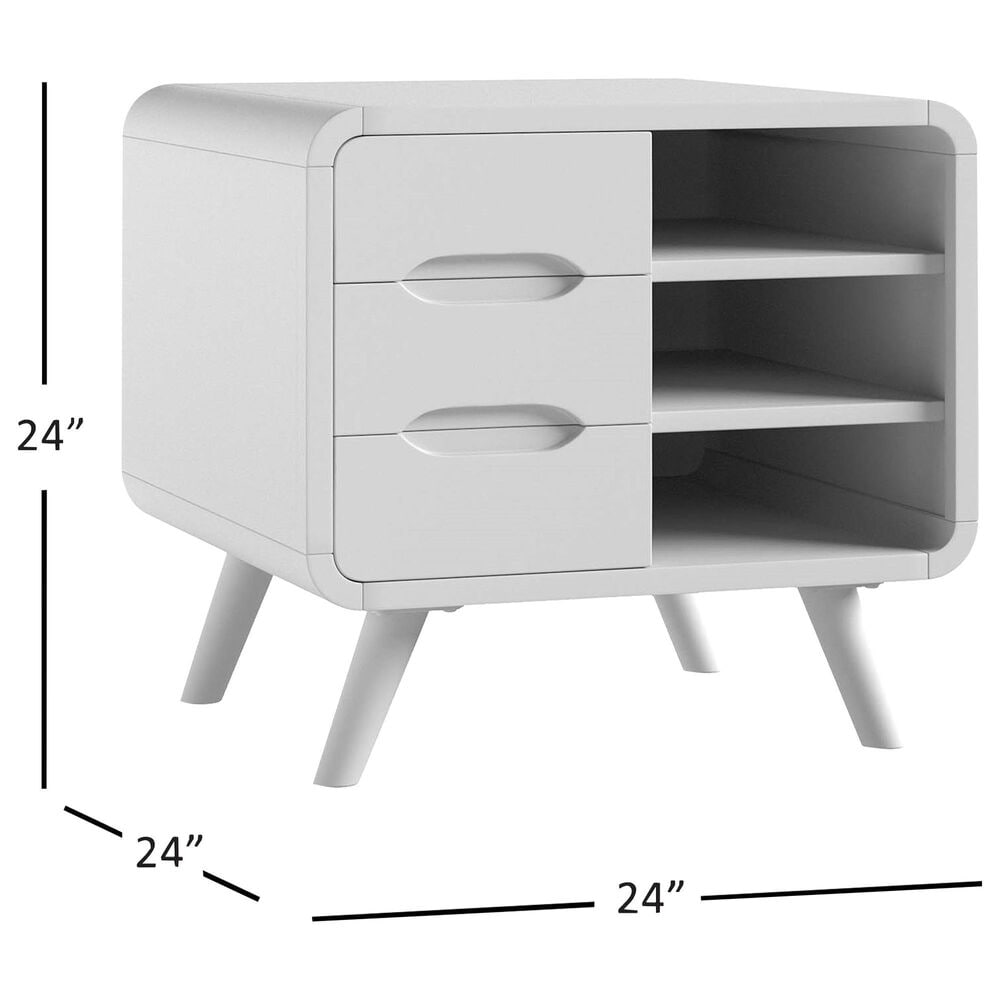 Waltham Marlowe End Table in Black, , large