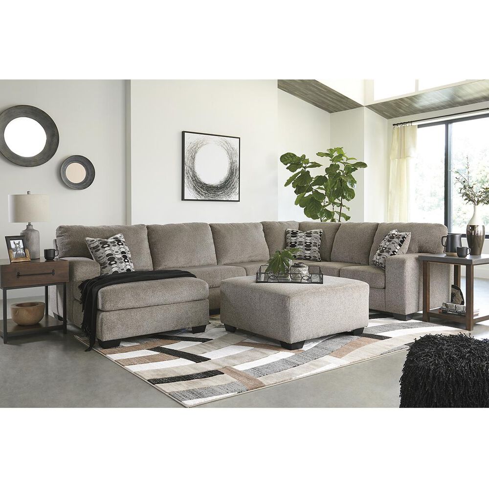 Ashley Ballinasloe 3-Piece Left Facing U-Shaped Sectional in Platinum, , large
